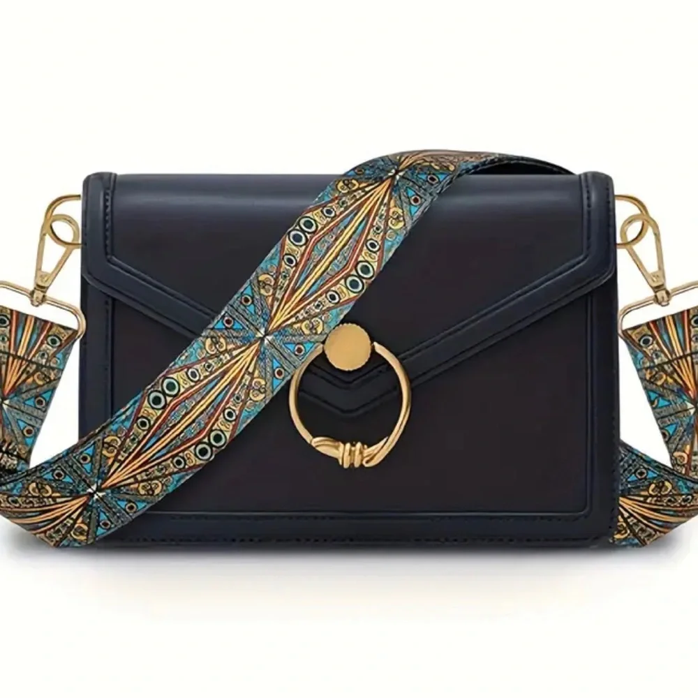 Bohemian Ethnic Nylon Portable Wide Shoulder Strap, Replacement Adjustable